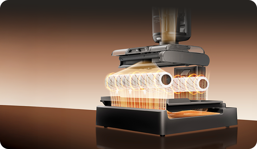 Self-Cleaning + 80 °C Hot Air Drying